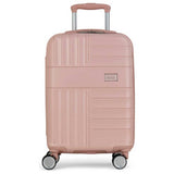 Rock 8 wheel hard suitcase small pink - British product