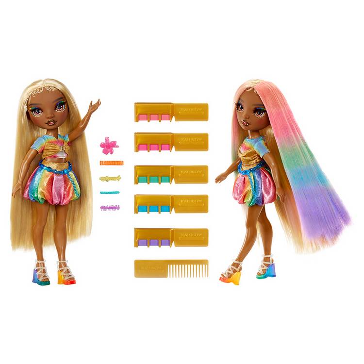Rainbow High doll hair chalk playset 30cm - British product