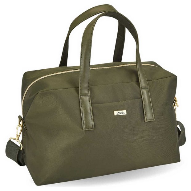 Rock Kensington Holdall khaki polyester travel bag (British brand)