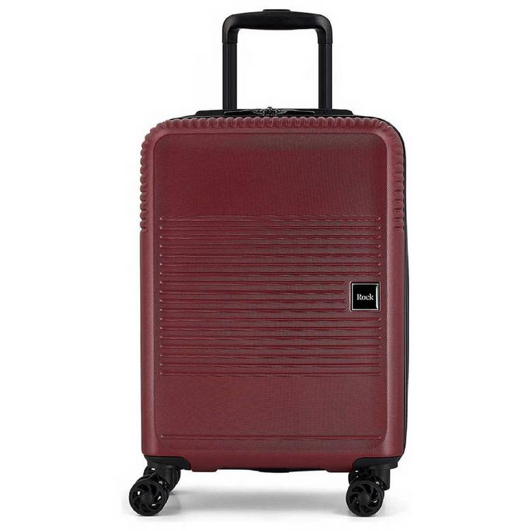 Rock suitcase burgundy 8 wheel small - British brand