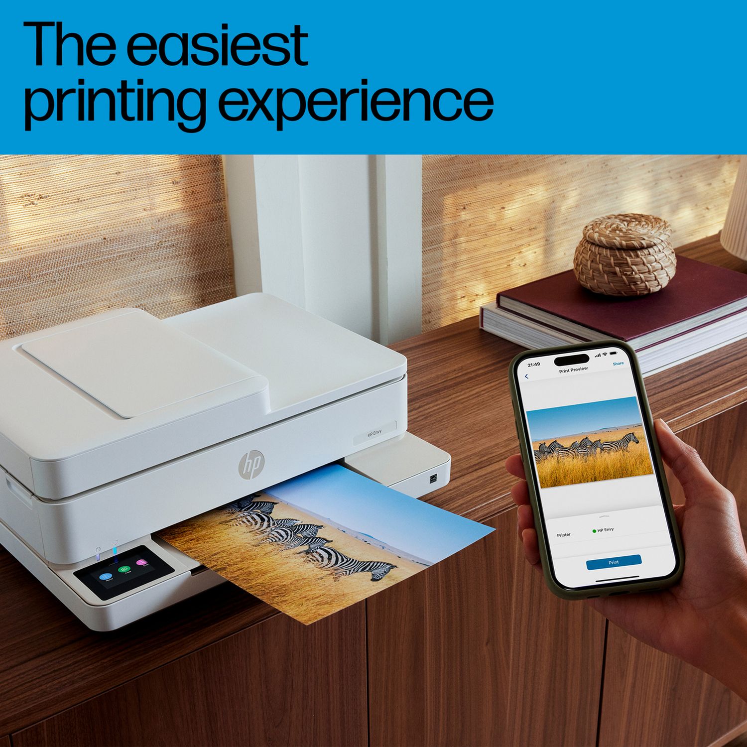 HP Envy 6530e wireless printer with scanner and copier, UK version