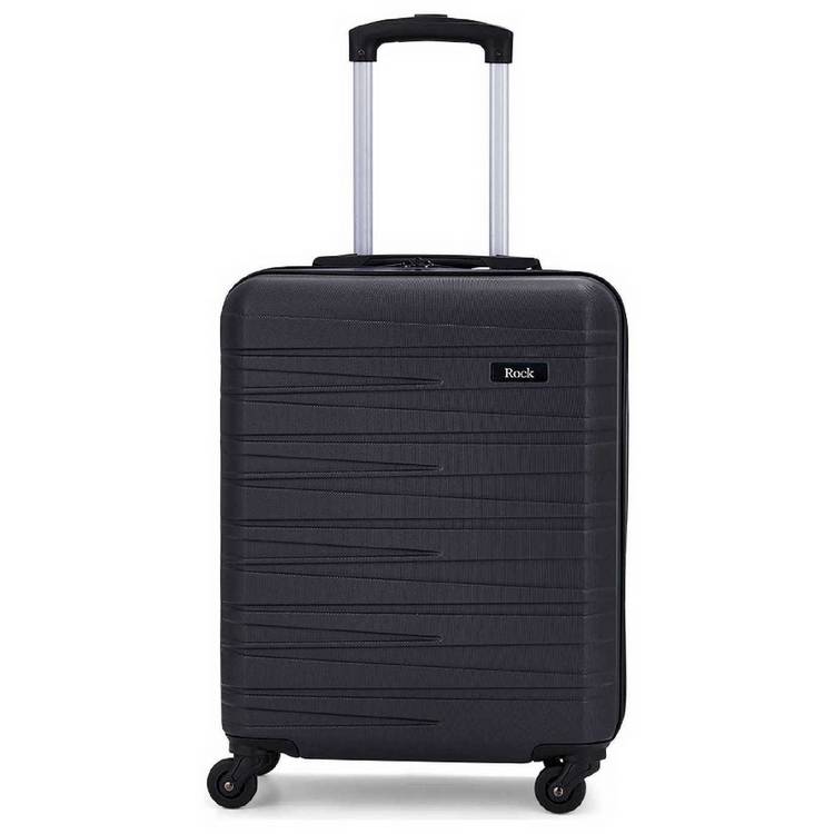 Rock hard shell suitcase small black, UK version