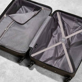 Rock hard shell suitcase small black, UK version