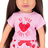 DesignAfriend Emelie sleepover doll 14 inch - British product