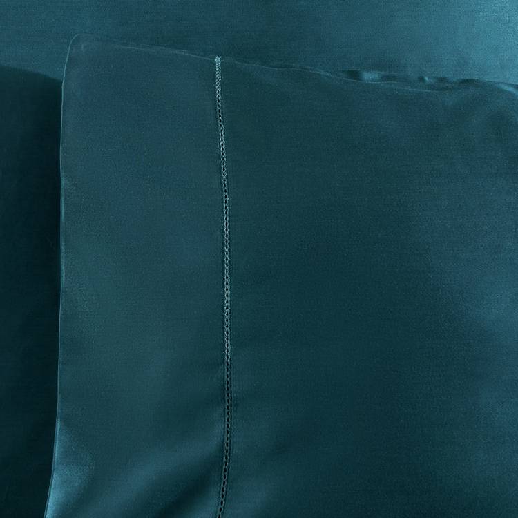 Habitat 400 TC cotton navy stitch detail bedding set (British brand)