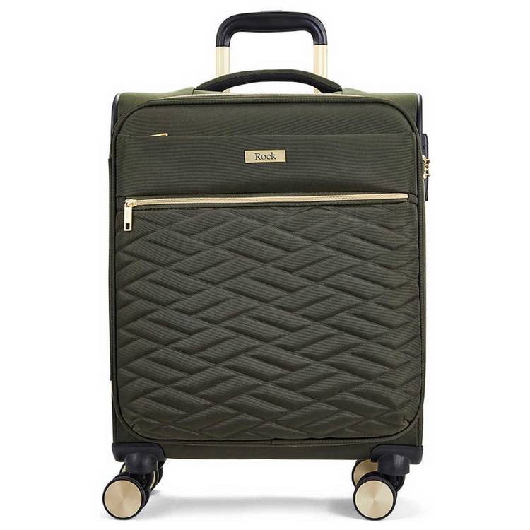 Rock small khaki soft suitcase 55cm, UK version
