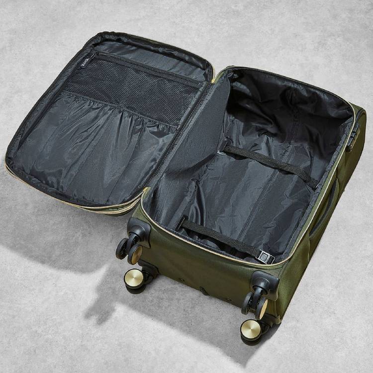 Rock small khaki soft suitcase 55cm, UK version