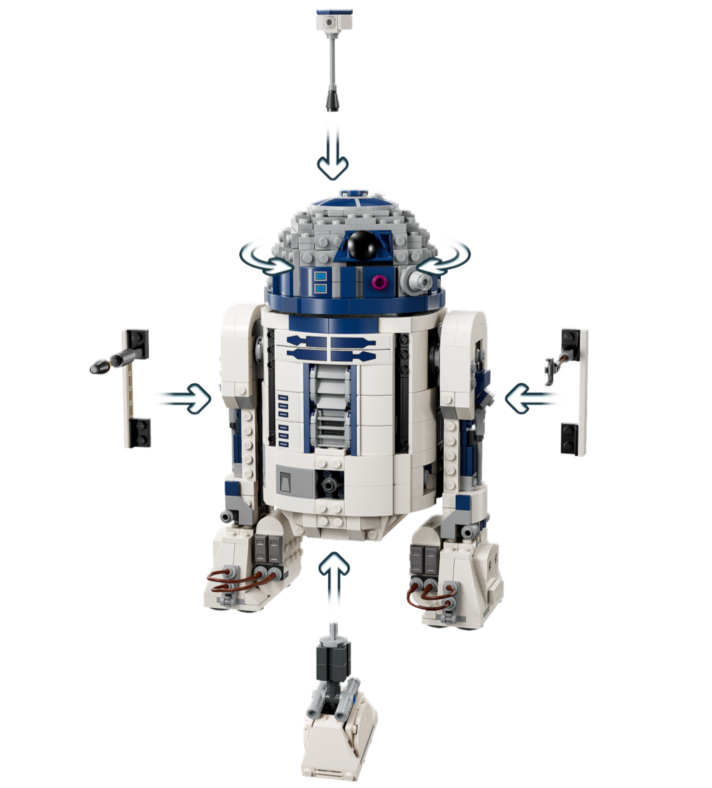 LEGO Star Wars R2-D2 Building Set 1050 pieces, imported from the UK