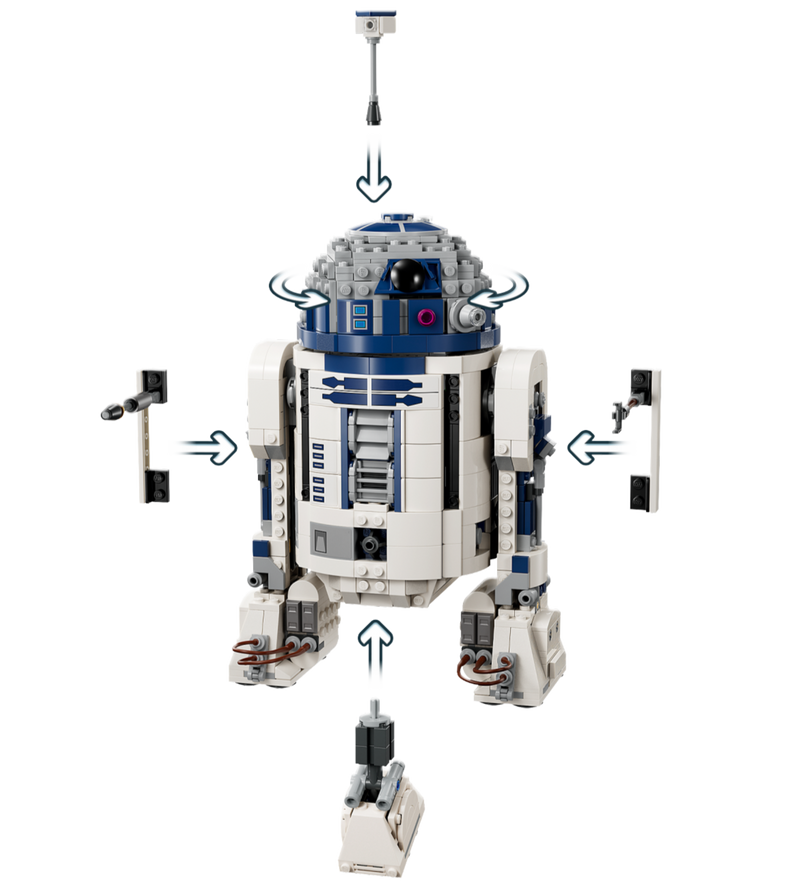 LEGO Star Wars R2-D2 Building Set 1050 pieces, imported from the UK