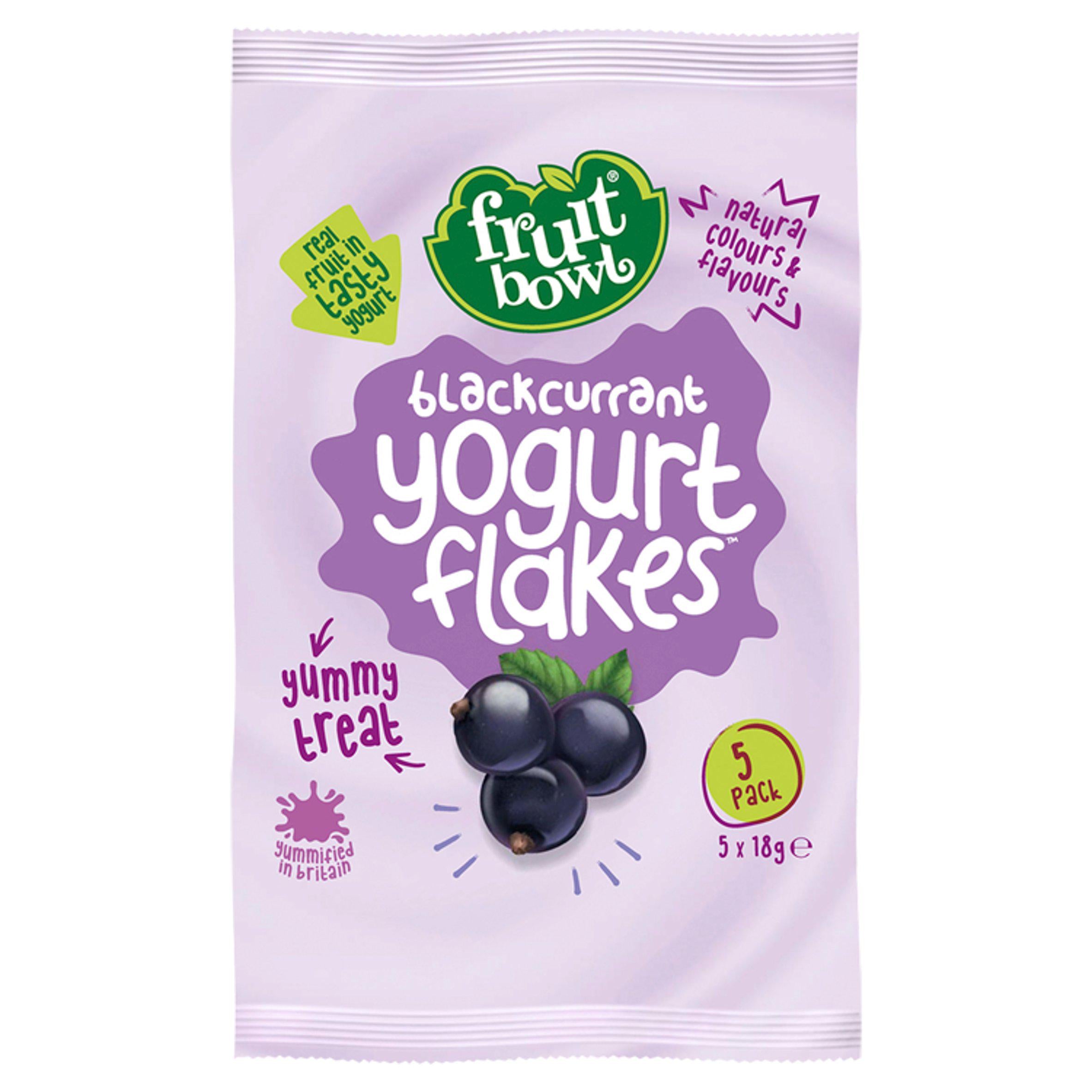 Fruit Bowl Blackcurrant Yogurt Flakes 5x21g GOODS Sainsburys   