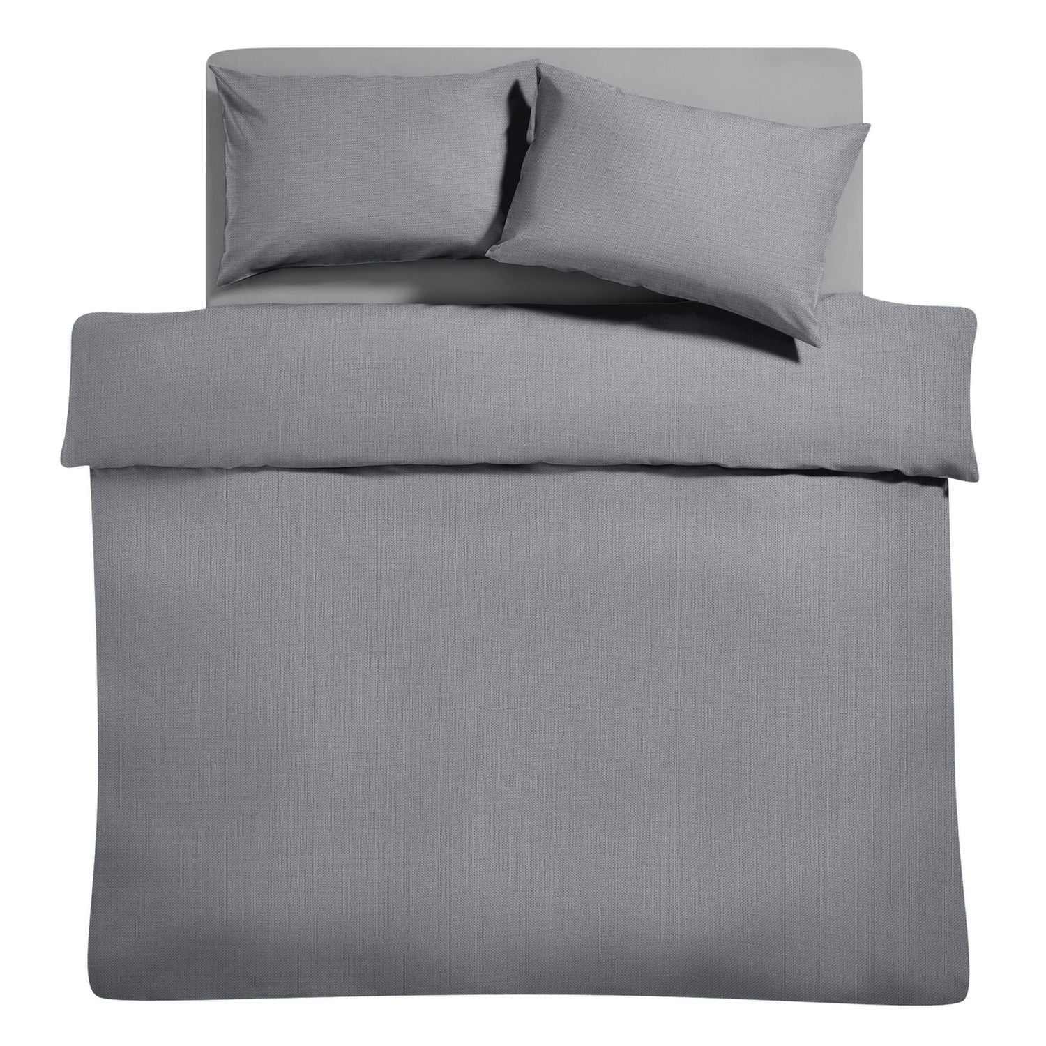 Habitat Easycare Plain Grey Bundle Bedding Set - King size