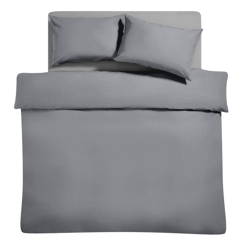 Habitat Easycare Plain Grey Bundle Bedding Set - King size