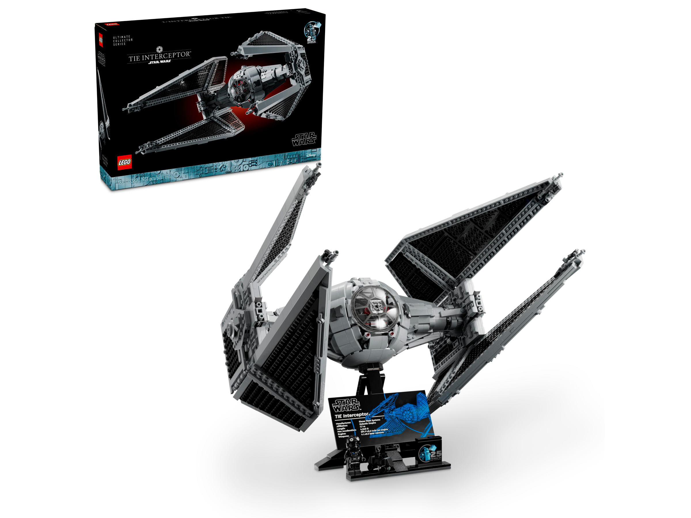 LEGO Star Wars TIE Interceptor 1931 Pieces (British brand)