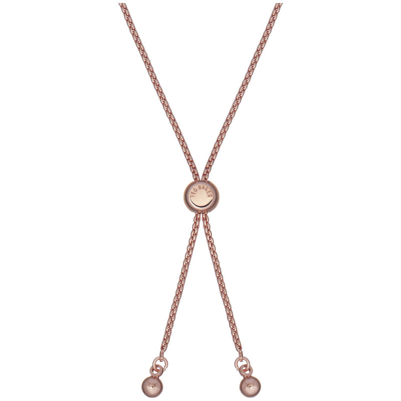 Ted Baker rose gold plated crystals adjustable bracelet - British product
