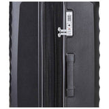 Rock expandable hard suitcase small black, UK version