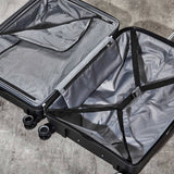 Rock expandable hard suitcase small black, UK version