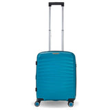 Rock expandable hard suitcase small blue - British product