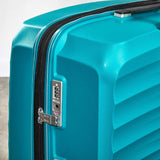 Rock expandable hard suitcase small blue - British product