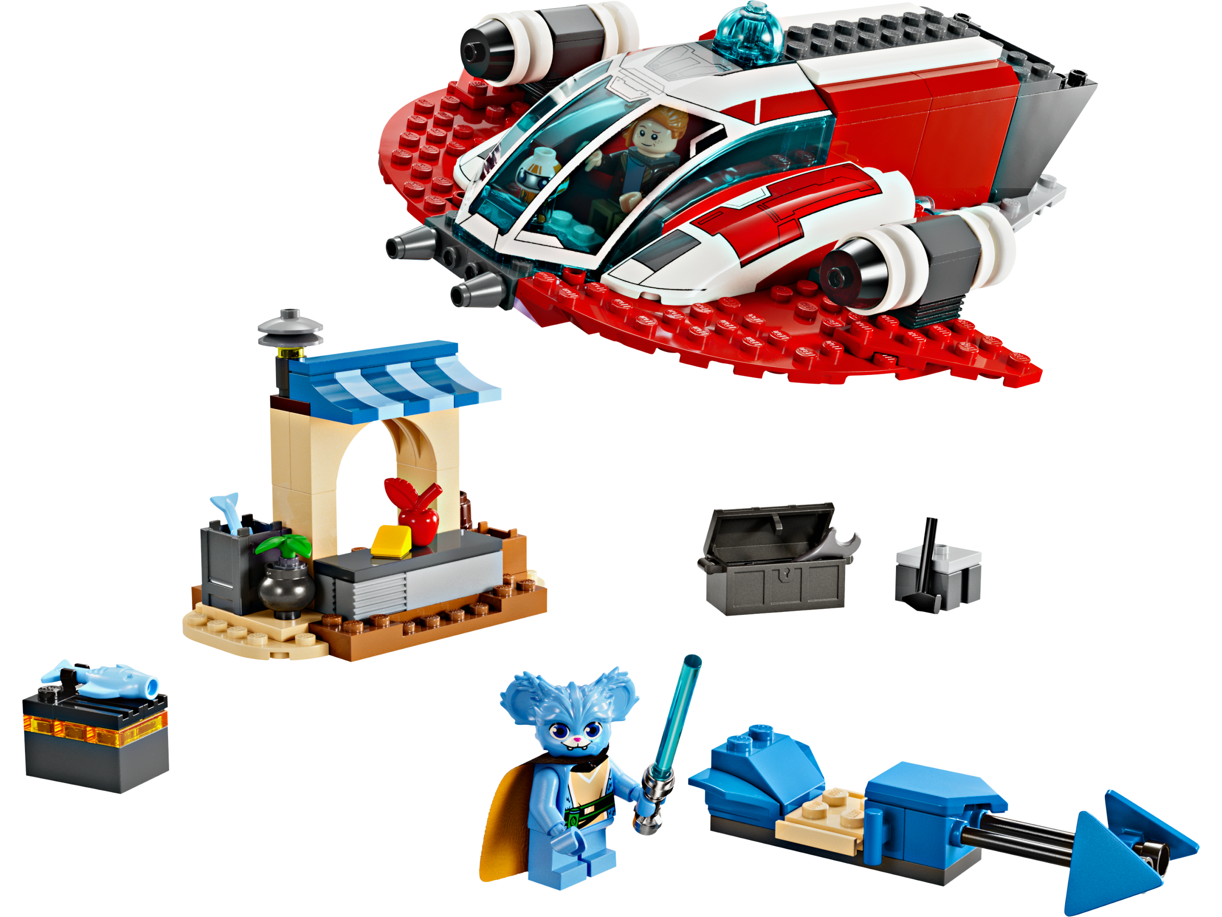 LEGO Star Wars Le Faucon de feu cramoisi 136 pièces (marque britannique)