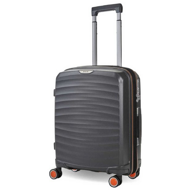 Rock expandable suitcase small charcoal, UK version