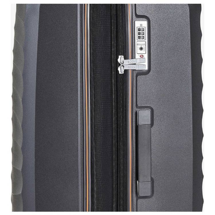 Rock expandable suitcase small charcoal, UK version
