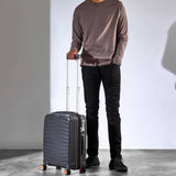 Rock expandable suitcase small charcoal, UK version