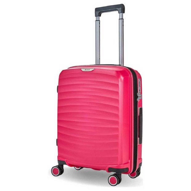 Rock expandable hard suitcase small pink, UK version
