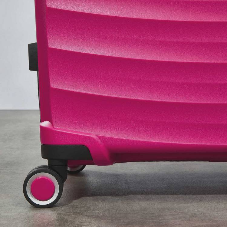 Rock expandable hard suitcase small pink, UK version