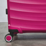 Rock expandable hard suitcase small pink, UK version