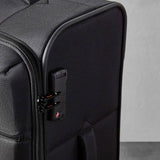 Rock 8 wheel soft suitcase small black, imported from the UK