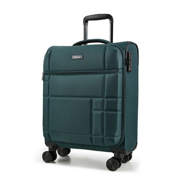 Rock Tokyo soft suitcase small green 34L, UK version