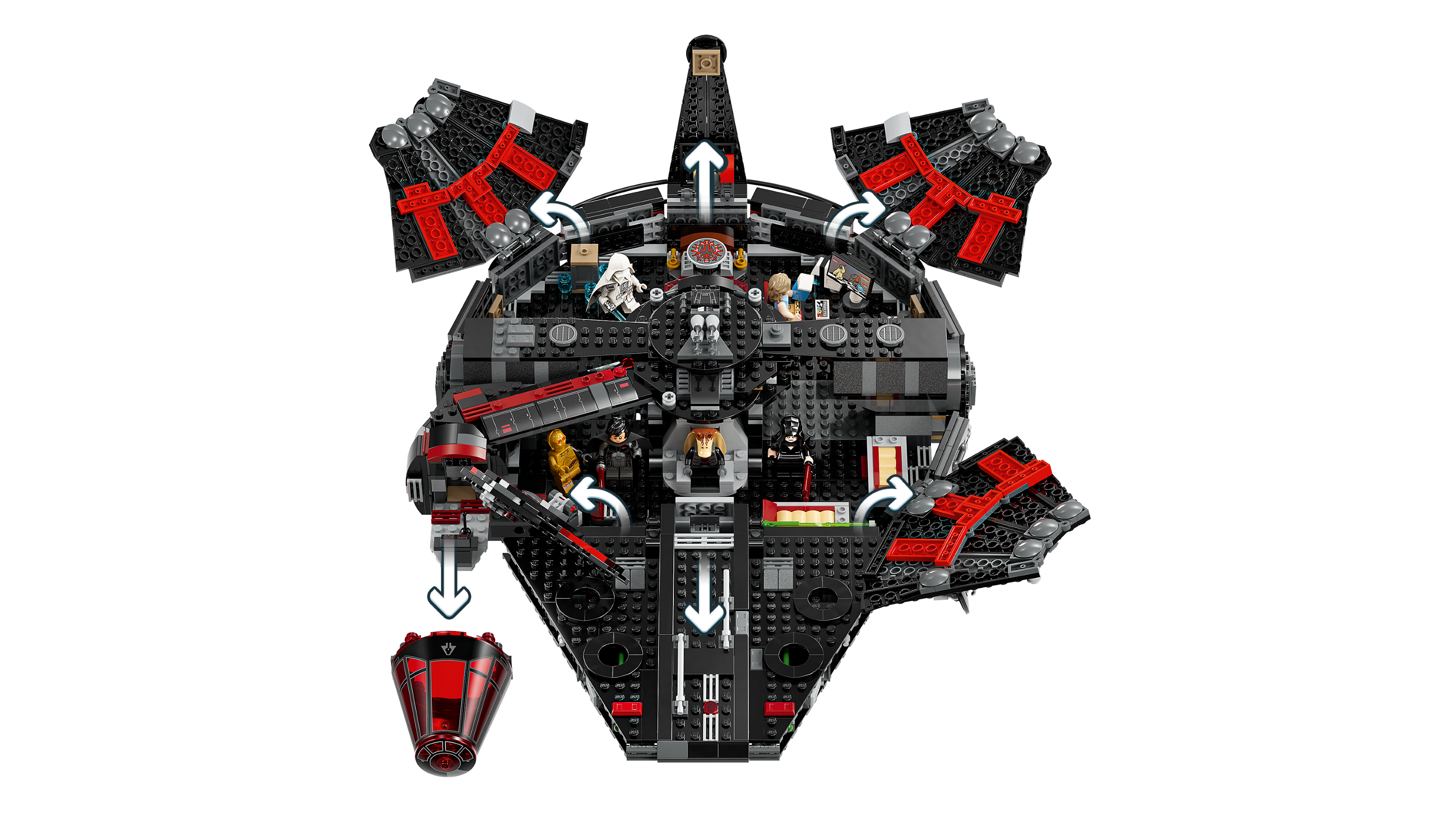 Lego Dark Falcon Star Wars set 1579 pieces (British brand)