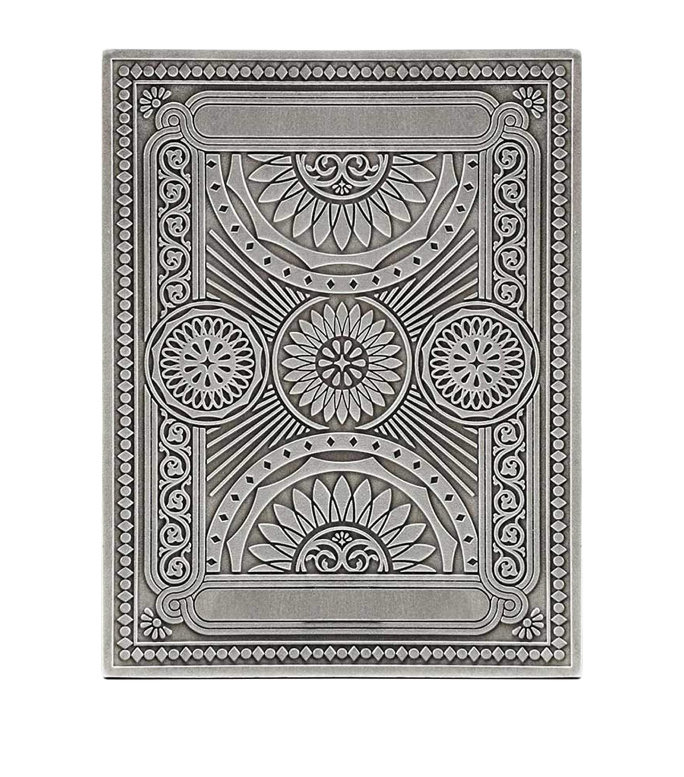 Royal Selangor Ace playing card box rubberwood and pewter, UK version