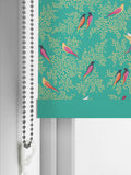 Sara Miller Green Birds roller blinds UK version