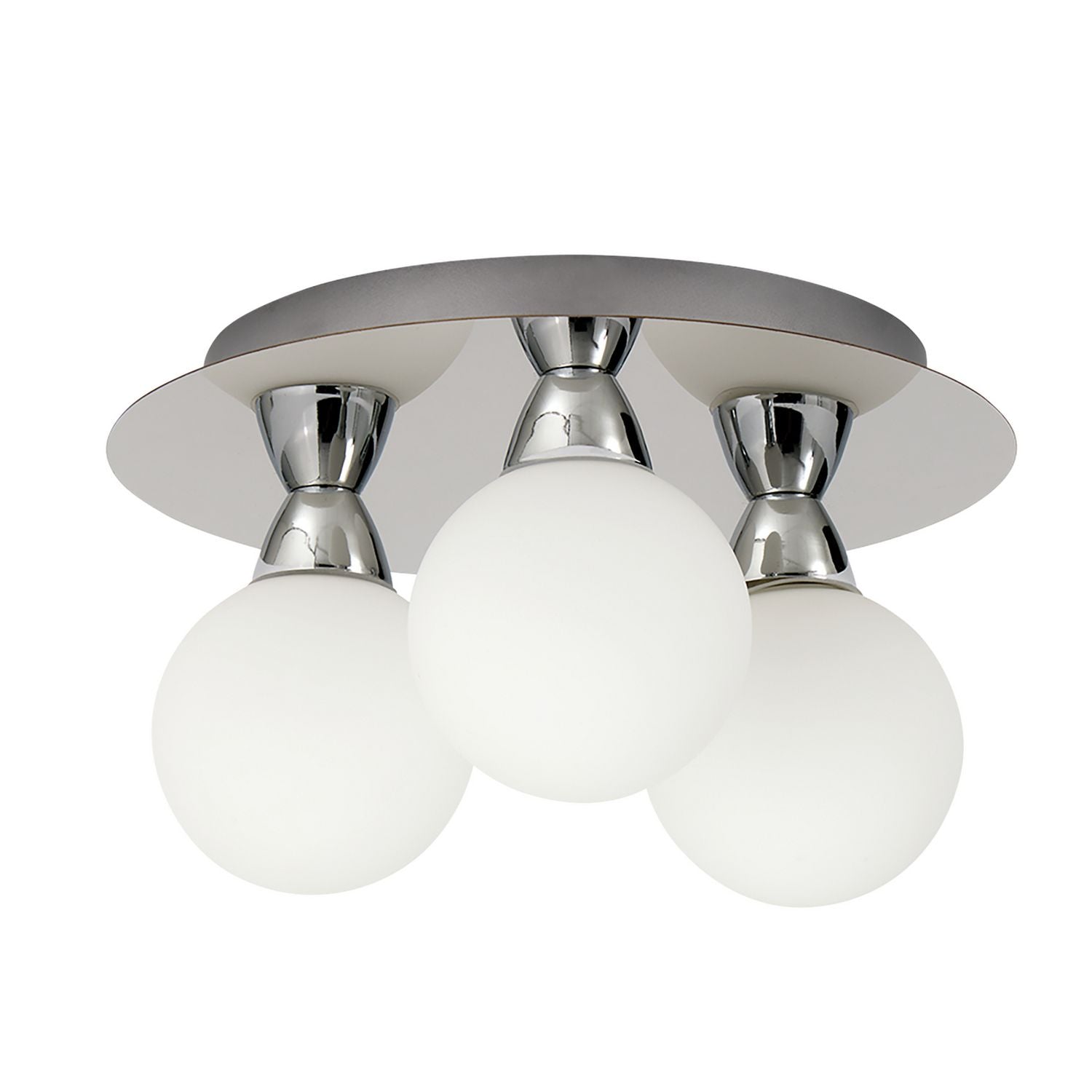 Argos Home Yuko chrome flush ceiling light - British product