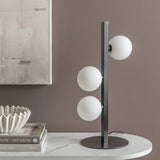 Habitat Misil table lamp black and opal H45cm W22cm (British brand)