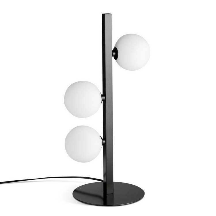 Habitat Misil table lamp black and opal H45cm W22cm (British brand)