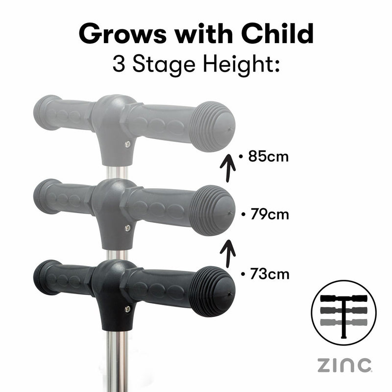 Zinc Moonwheel folding children's scooter - British product