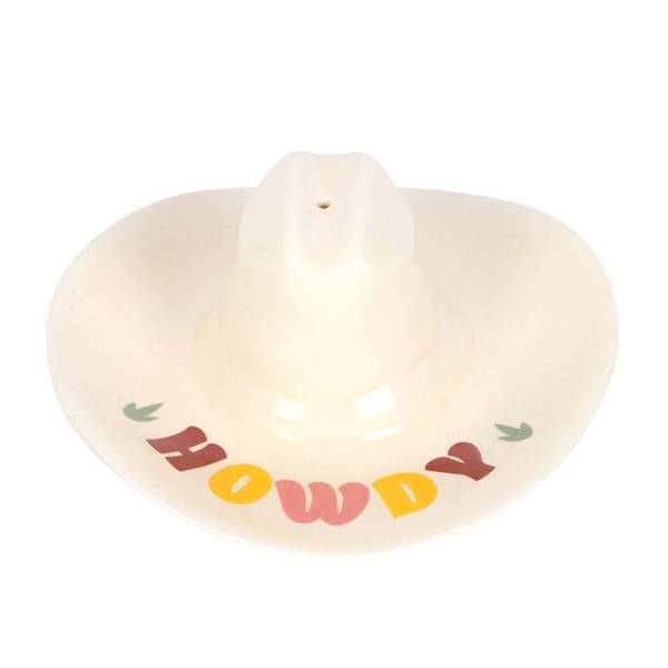 Something Different Cowboy Hat Incense Holder Ceramic 10cm (British brand)