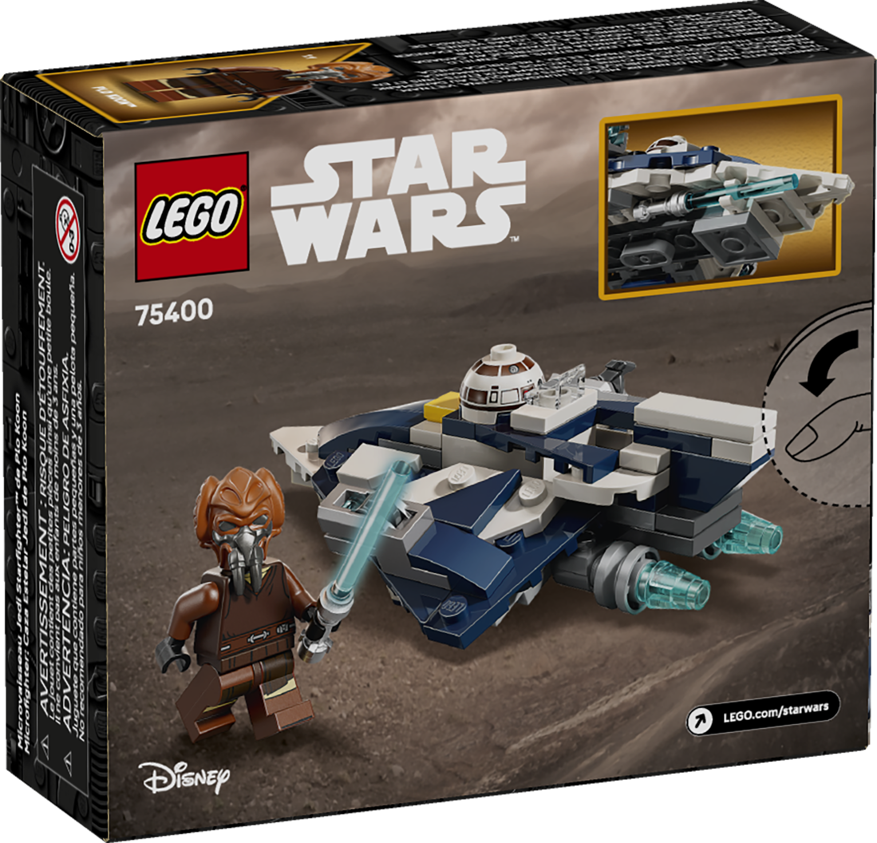 LEGO Plo Koon's Jedi Starfighter Microfighter 89 pieces, imported from the UK