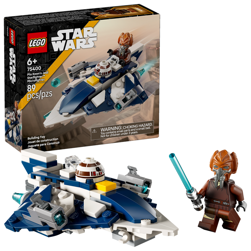 LEGO Plo Koon's Jedi Starfighter Microfighter 89 pieces, imported from the UK