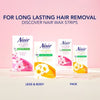 Nair face wax strip cherry blossom, imported from the UK