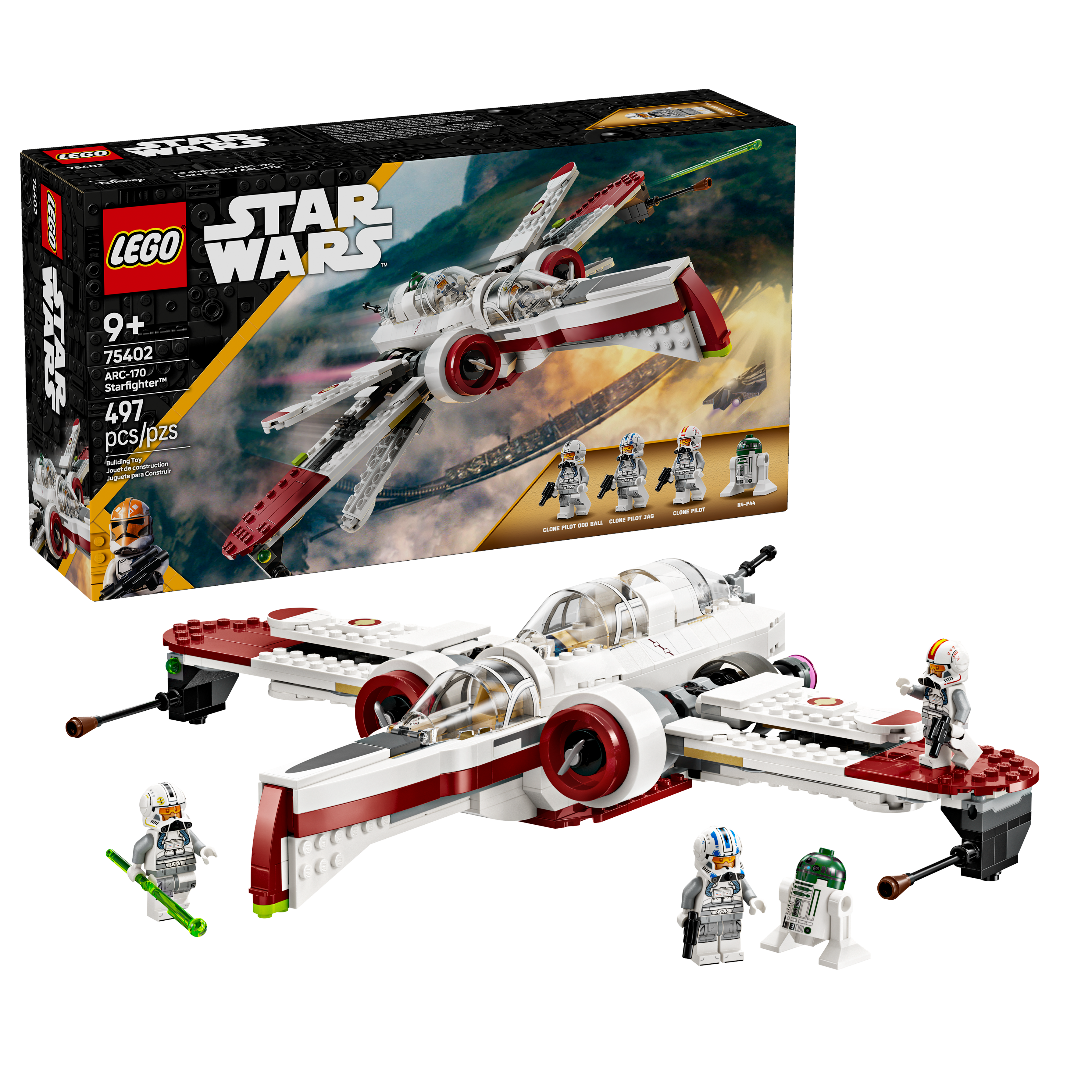 LEGO ARC-170 Starfighter Star Wars building set - British product