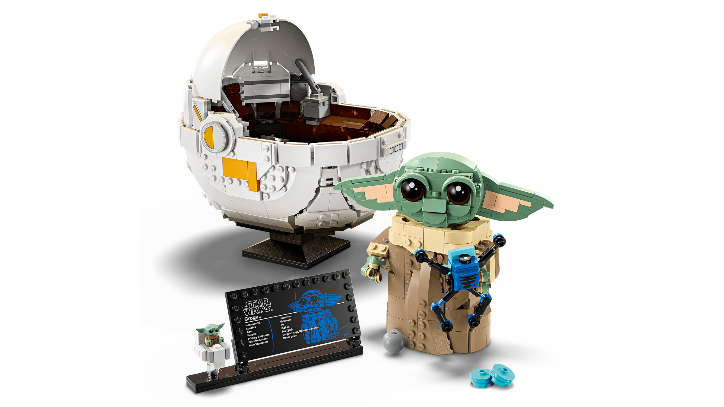 LEGO Star Wars Grogu Hover Pram Building Set - British product