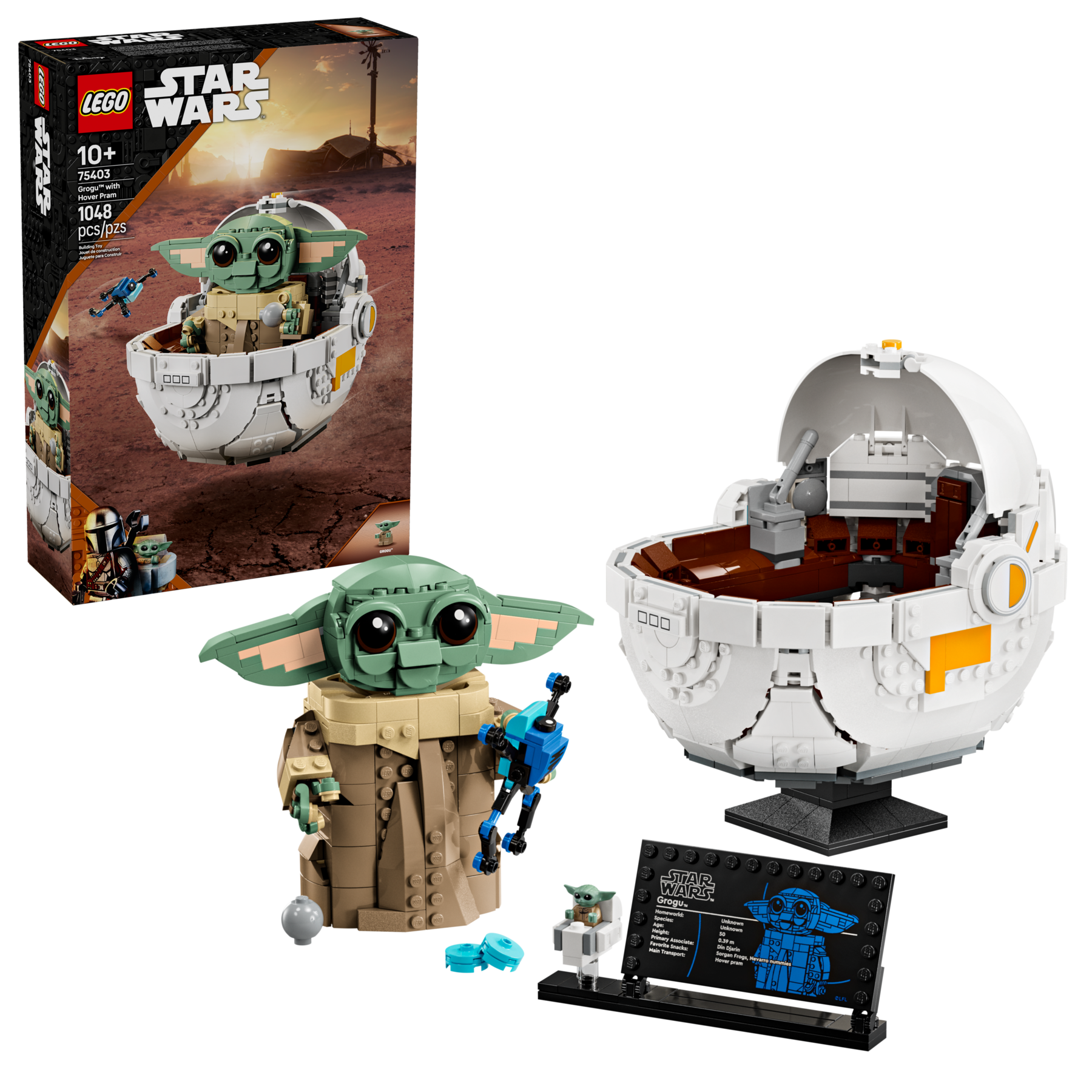 LEGO Star Wars Grogu Hover Pram Building Set - British product