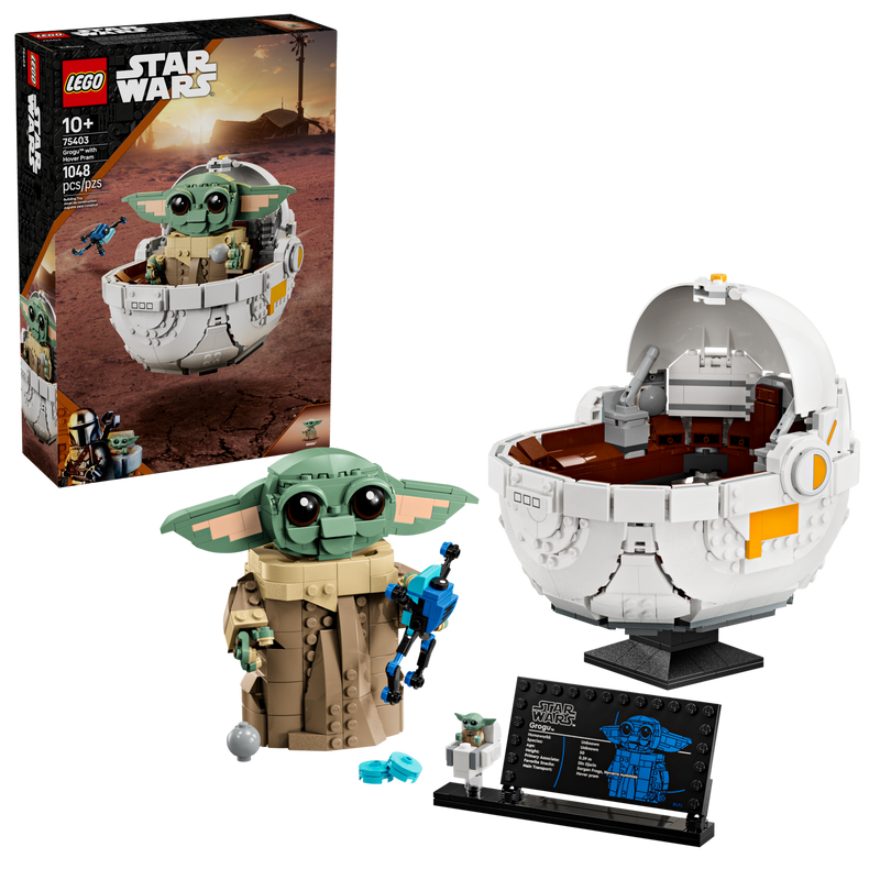 LEGO Star Wars Grogu Hover Pram Building Set - British product
