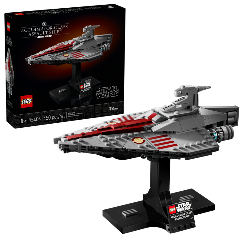 LEGO Acclamator-Class Assault Ship model kit 450 Pieces - British product