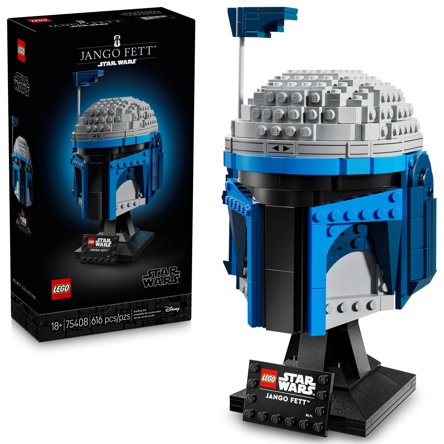LEGO Star Wars Jango Fett Helmet 616 pieces, imported from the UK