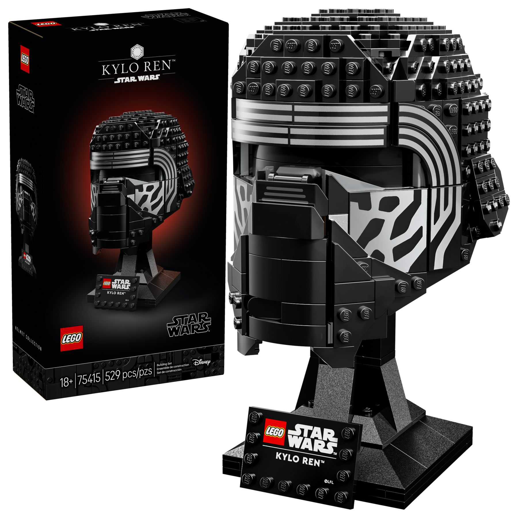 LEGO Star Wars Kylo Ren Helmet Building Set 529 Pieces, UK version