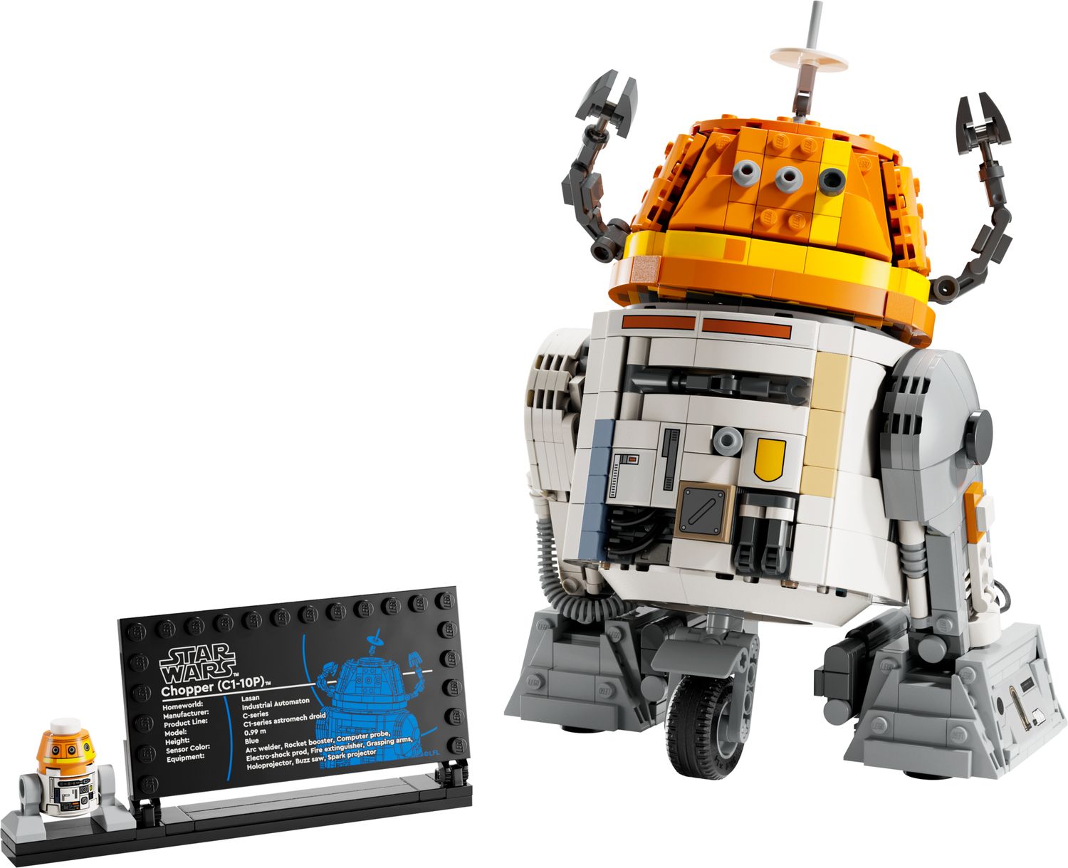 LEGO Chopper Astromech Droid 1039 Piece Building Set - British product